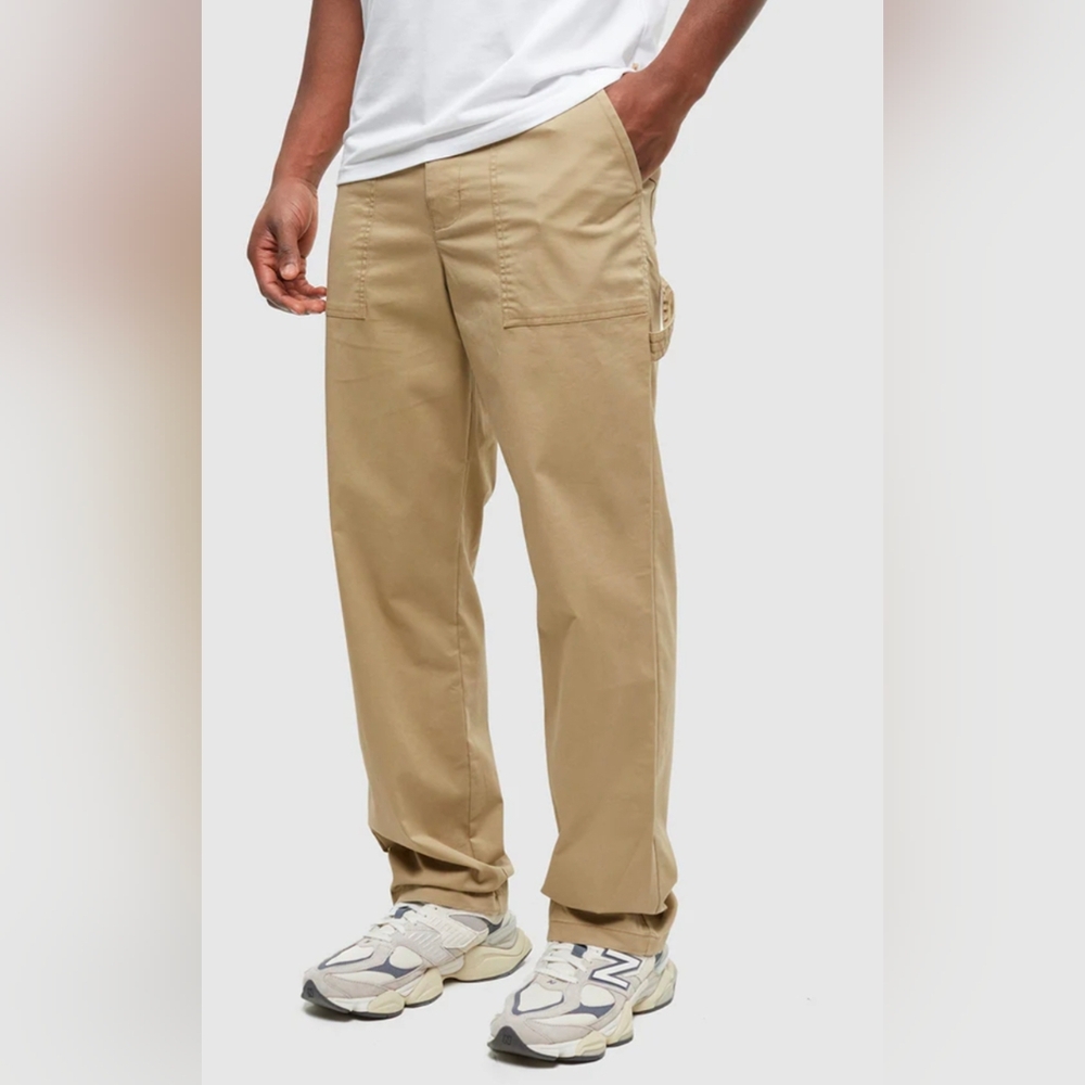 TENTREE | Men's Khaki Workwear Techblend Midrise Straight Leg Ridgway Pant